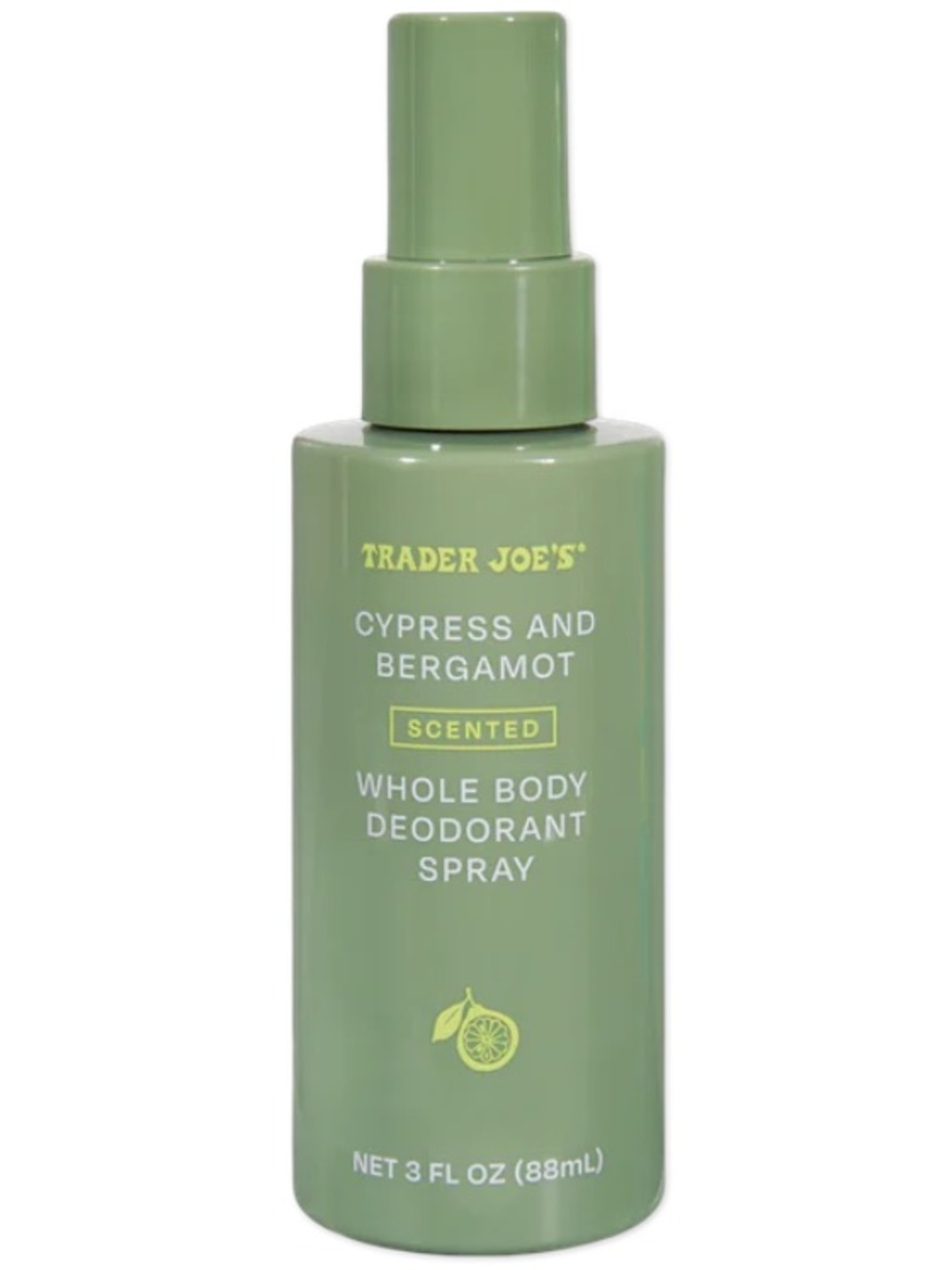 Trader Joe's Cypress & Bergamot Whole Body Deodorant Spray